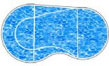 Professional Grade Steel 42" Flat Back Kidney 16x32 Right Hand Inground Swimming Pool Wall System