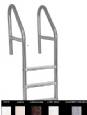 Interfab 3 Tread Commercial Ladder 24in SST with Crossbrace