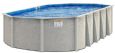 Silver Sands 40yr Warranty 15ft x 30ft Oval 54" Resin / Galv. Steel Above Ground Pool with 8" Top Seat