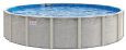 Silver Sands 40yr Warranty 24ft Round 54" Resin / Galv. Steel Above Ground Pool with 8" Top Seat