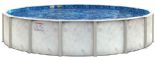 Caspian 20yr Warranty 24ft Round 54" Galv. Steel Above Ground Pool with 6" Top Seat